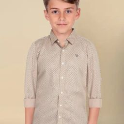 Allen Solly Boys Blue Cotton Solid Shirt-image-75