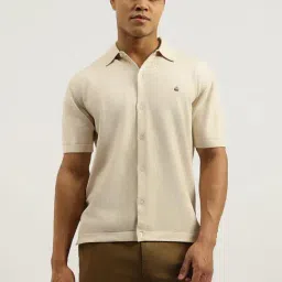 United Colors of Benetton Beige Cotton Regular Fit Shirt-picture-44