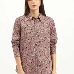 United Colors Of Benetton Multicolor Pure Cotton Regular Fit Floral Print Shirt-image-45