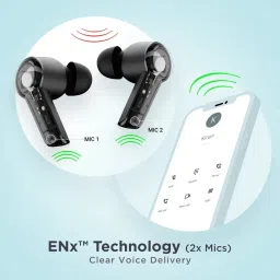 Boat Airdopes 411 ANC In Ear Bluetooth Earbuds with Noise Cancellation (TWS, Black) image 4