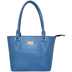 Pierre Cardin Blue Solid Tote Handbag-16