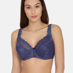 Da Intimo Blue Under Wired Padded Plunge Bra-84