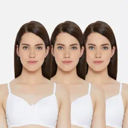Lady Lyka White Non Wired Padded T-Shirt Bra (Pack Of 3)-picture-32