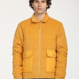 Levi's Yellow Cotton Regular Fit Quilted Jacket-image-38
