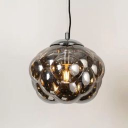 Whispering Homes Black Glass Curve Pendant Lamp-image-11