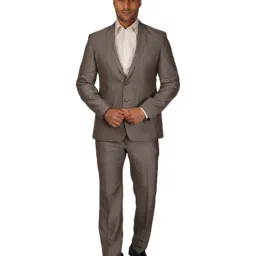 Park Avenue Beige Notch Lapel 2-Piece Suit-image-15
