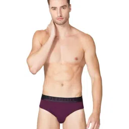 Van Heusen Swift Dry Breathable Solid AIR Series Briefs - Deep Purple-picture-13