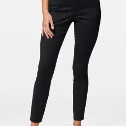 Forever New Black Skinny Fit Trousers-image-47