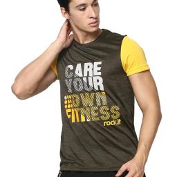 Rock.it Olive Round Neck T-Shirt-image-24