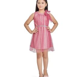 Peppermint Kids Pink Regular Fit Dress-picture-19