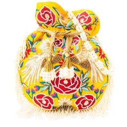 NR by Nidhi Rathi Yellow Embellished Potli-picture-26