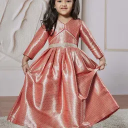VASTRAMAY Girls Red Anarkali-image-54