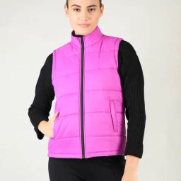 Chkokko Pink Quilted Jacket-image-65