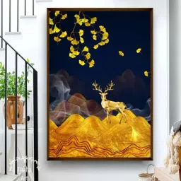 The Art House Abstract Multicolor Canvas Painting-27