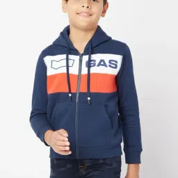 GAS Kids Navy Printed Full Sleeves Sweatshirt-image-66