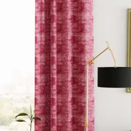 Bianca VILLA C`ESTA Pink Faux Silk 5 Ft. Window Curtain-18