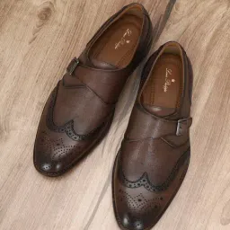 Louis Philippe Men's Brown Monk Shoes-picture-31