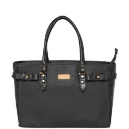 Pierre Cardin Black Solid Tote Handbag-image-37