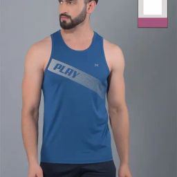Force NXT Dark Teal & White Regular Fit Printed Gym Vest - Pack Of 2-image-33