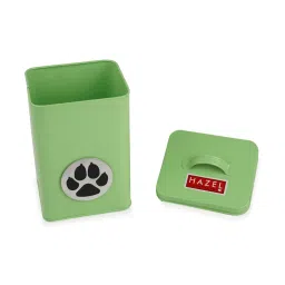 HAZEL Yellow & Green Galvanized metal Storage Container with Lid - Set of 2 image 4