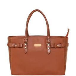 Pierre Cardin Coffee Solid Tote Handbag-23