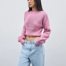 Nuon by Westside Pink Knitted Sweater-image-66