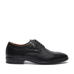 Louis Philippe Men's Black Derby Shoes-picture-19