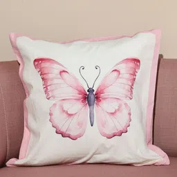 Crown of Poppies Multicoloured & Pink Set of 5 Square Cushion Covers image 4