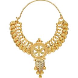 Malabar Gold and Diamonds 22k (916) Yellow Gold Nosering for Women-picture-17