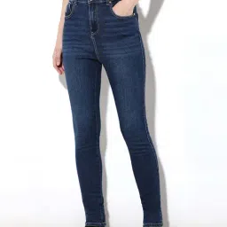 Only Dark Blue High Rise Skinny Jeans-picture-0