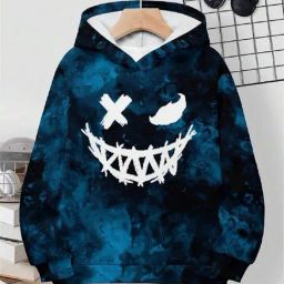 Bolly Lounge Boys Blue Cotton Regular Fit Printed Sweatshirt-image-44