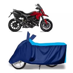Auto Pearl Two Wheeler Cover for Ducati Hyperstrada - Cyan, Blue-image-5