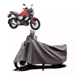 Auto Pearl Two Wheeler Cover with Bag for Yamaha FZ-S Fi Version 3.0, Silver-image-31