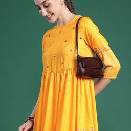 Sangria Bandhani Printed Mirror Work Kurta with Palazzos-30