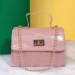 Styli Pink Animal Effect Cross Body Bag-12