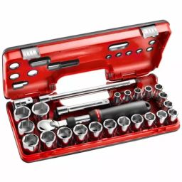 FACOM 12.7 mm (1/2 Inch) Standard Socket Set, SXL.DBOX2 (Set of 25 Pcs)-16