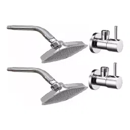 Fastgear Turbo Faucet Set with Shower Stainless Steel Chrome Finish Silver, FG2311 ( Pack of 4)-image-86