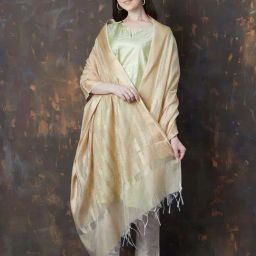 Melange By Lifestyle Beige Regular Fit Woven Dupatta-10