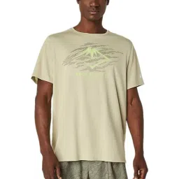 Asics Grey Regular Fit Sports T-Shirt-picture-4
