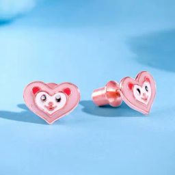 GIVA 925 Silver Rose Gold Boo Kids Studs-image-76