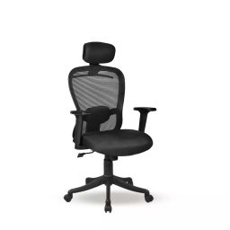 Mango Blossom Butterfly Black High Back Office Chair-26