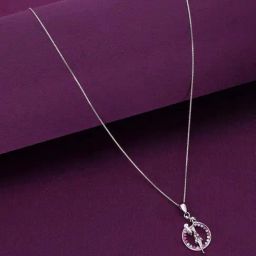 Kai Jewel Sterling Silver Mother & Child Pendant With Chain-image-64