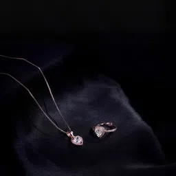 Opal Touch Brass Cubic Zirconia Jewellery set-picture-33