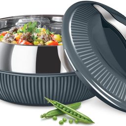milton Fiesta 1500 Insulated Inner Stainless Steel Casserole, 1370 ml, Grey Silver Thermoware Casserole-picture-28