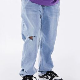 LULU & SKY Boys High-Rise Slash Knee Light Fade Jeans-image-57