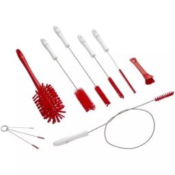 VIKAN Hand Brush Polyester, Polypropylene & Stainless Steel Bristles Red, 53584-image-39