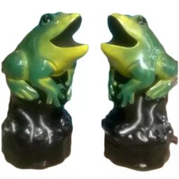 Fibrecrafts India Free Size Multicolor Fibre Frog Crafted Dustbin (3.5 ft)-47