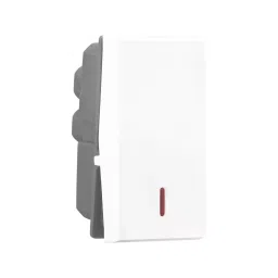 Legrand Switch with Indicator Allzy 20 Amp 1 Way 1 Module Glossy White, 6811 08 (Pack of 20 Pcs)-39