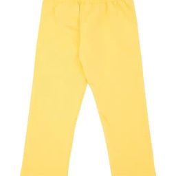 Donuts Kids Yellow Solid Leggings-image-41