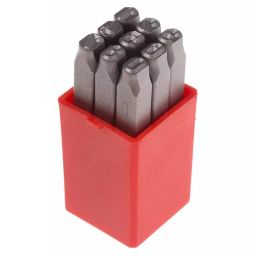 RS PRO 6mm x 9 Piece Engraving Number Punch Set (0 - 8), 8754749-40